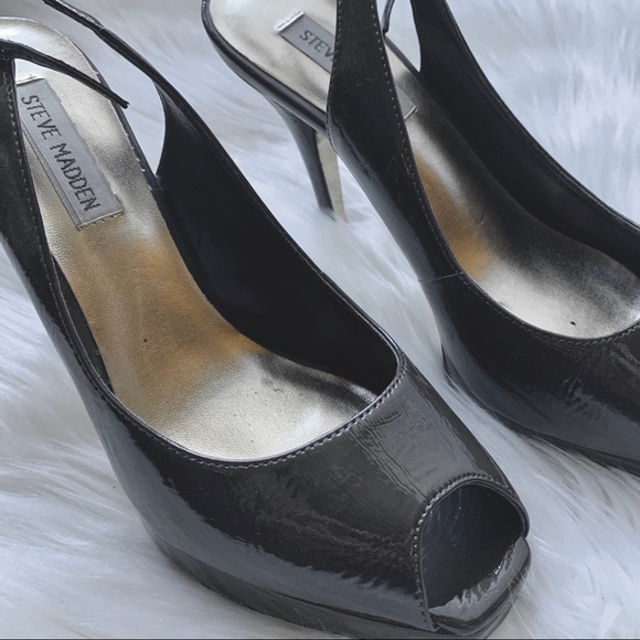 Steve Madden Sling Back Peep Toe Pumps - Picture 2 of 2